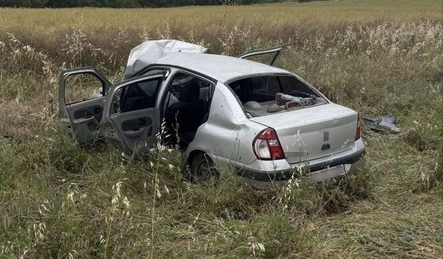 Edirne'de otomobil şarampole çıktı: 4 yaralı