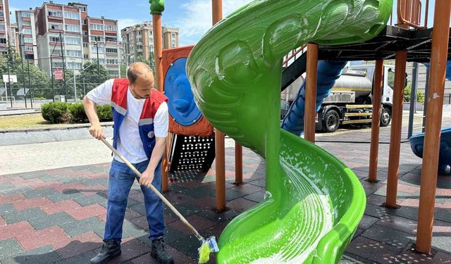Kağıthane'de parklarda temizlik seferberliği
