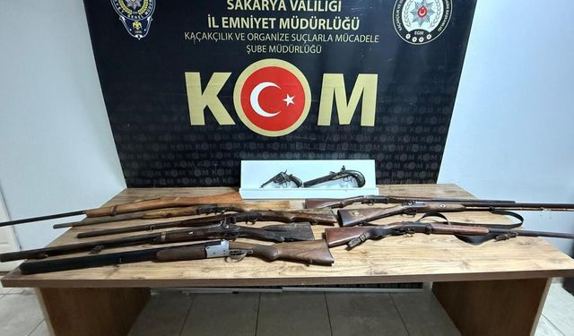 Sakarya'da silah kaçakçılığı operasyonu: 1 gözaltı