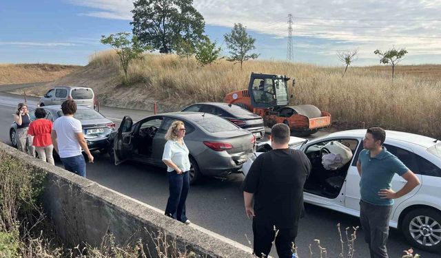 Tekirdağ'da 500 metre arayla iki zincirleme kaza