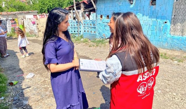 Tekirdağ'da Roman mahallelerinde sosyal hizmet çalışmaları sürüyor