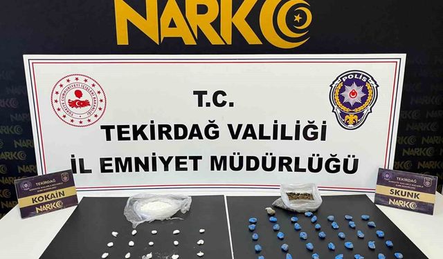 Tekirdağ'da uyuşturucu operasyonlarında 8 tutuklama