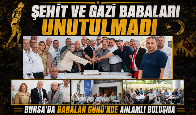 Şehit ve gazi babalarına anlamlı ziyaret