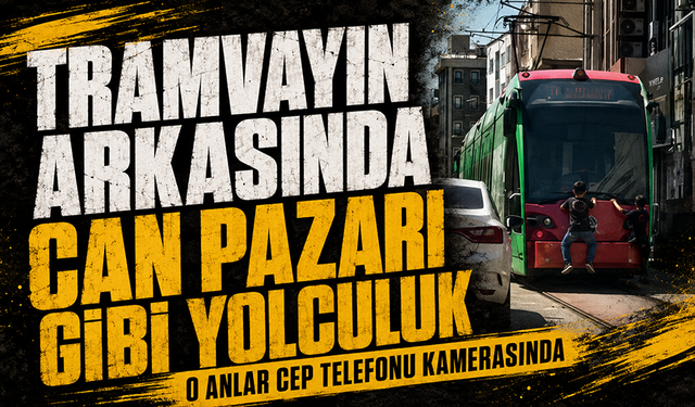 Bursa'nın Osmangazi ilçesinde tehlikeli yolculuk kamerada
