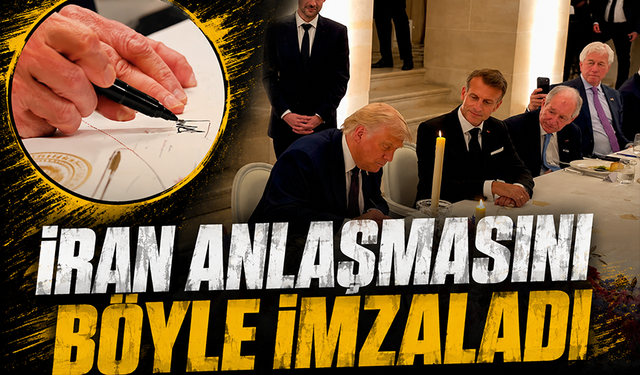 Beyaz Saray, Trump’ın İran anlaşmasını imzaladığı anın görüntülerini yayınladı