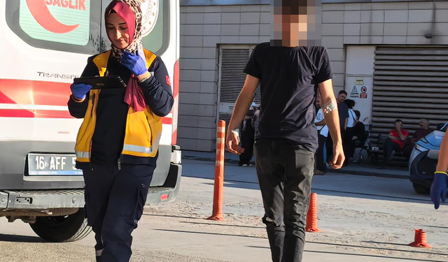 Bursa İnegöl OSB'de çarpışma: 2 yaralı