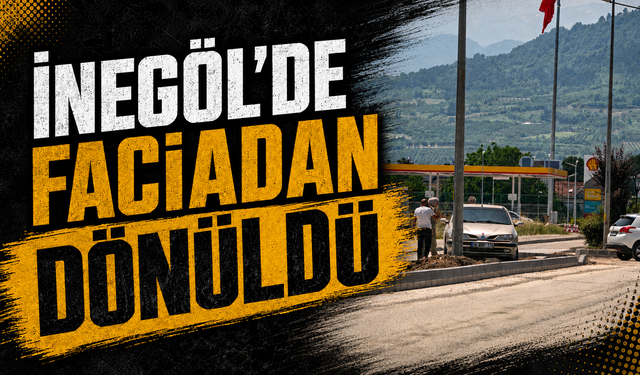 Bursa İnegöl'de faciadan dönüldü