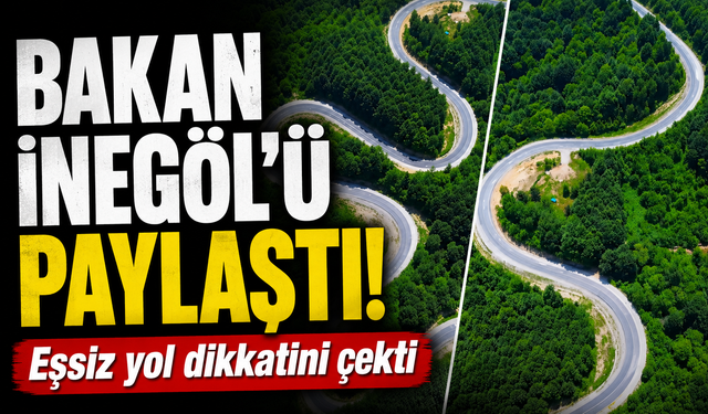 Bakan Abdulkadir Uraloğlu İnegöl-Domaniç yolunu paylaştı