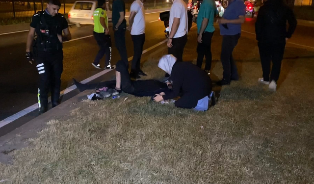 Bursa İnegöl'de annesi elini hiç bırakmadı