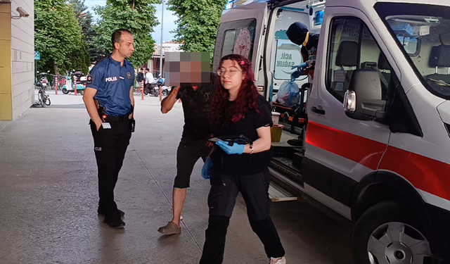 Bursa İnegöl'de sokak ortasında darp edildi, karakola sığındı