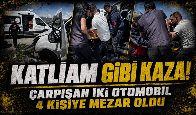 Van’da otomobiller çarpıştı: 4 ölü, 2 yaralı