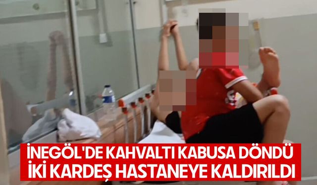 Bursa İnegöl'de kahvaltı kabusa döndü | İki kardeş hastaneye kaldırıldı