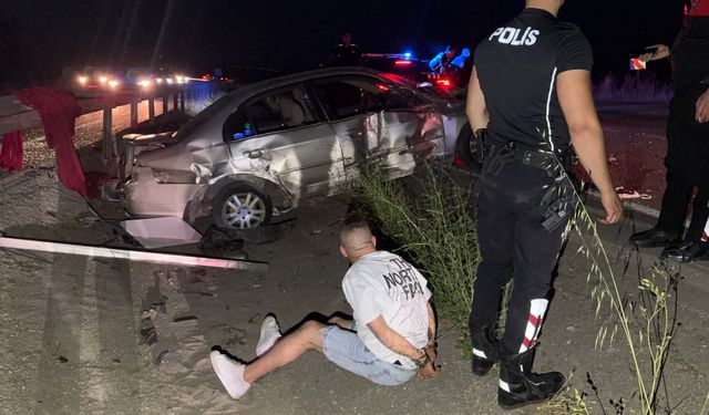 Bursa’da 100 kilometrelik kovalamaca kazayla bitti