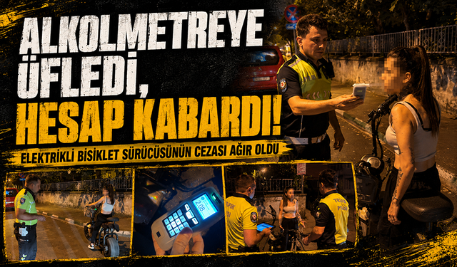 Bursa'da elektrikli bisiklet sürücüsü alkollü çıktı, "Eve gidiyordum" dedi