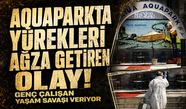 Yaşı küçük temizlikçi havuz kaydırağından düşüp ağır yaralandı