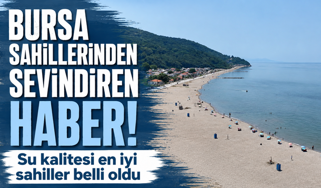 Bursa'da 24 plajın su kalitesi açıklandı