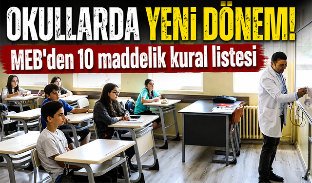 Okullarda yeni dönem kapıda! 81 ile talimat gitti