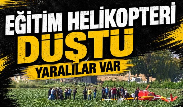 Ankara'da eğitim helikopteri düştü | Yaralılar var