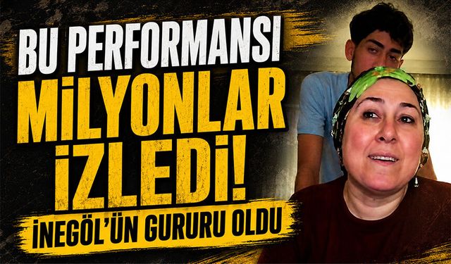 İnegöllü sanatçı Ayşen Alp'in performansı 5 milyon izlendi