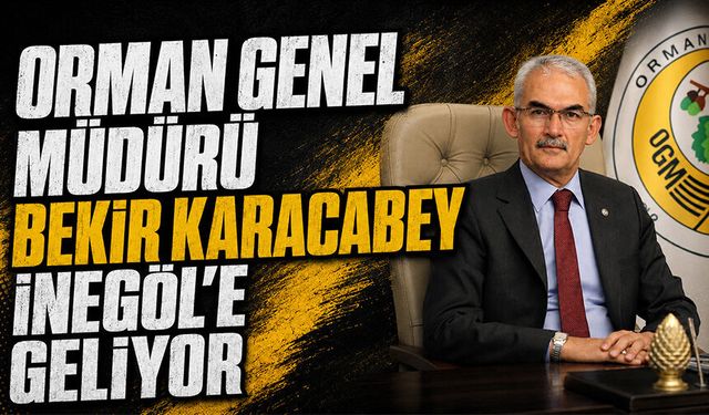 Orman Genel Müdürü Bekir Karacabey İnegöl'e geliyor