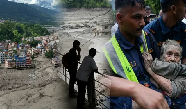 Nepal'deki sel felaketinde can kaybı 17'ye yükseldi