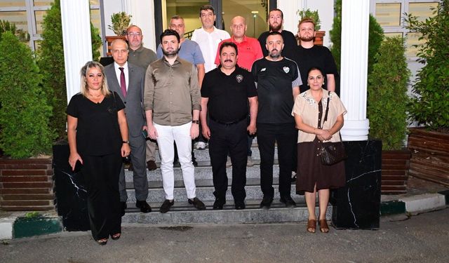 Bursaspor yönetimi ve taraftarı, Bursa emniyetiyle buluştu