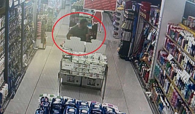 Bursa Nilüfer'de önce marketten sigara çaldı sonra DOA sırasında bekledi