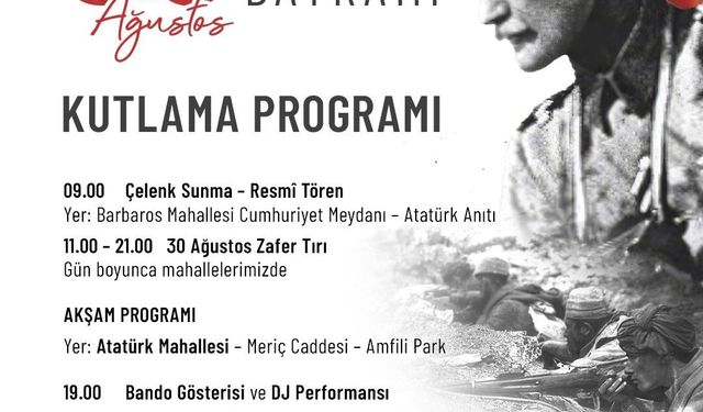 30 Ağustos Zaferi Ataşehir'de coşkuyla kutlanacak