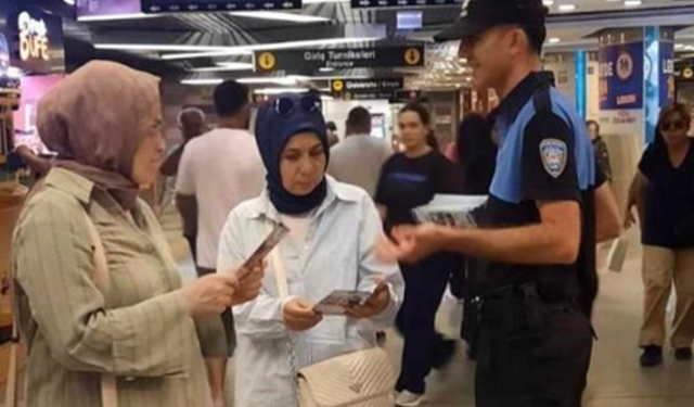 Bursa’da polis ekiplerinden vatandaşlara güvenlik bilgilendirmesi