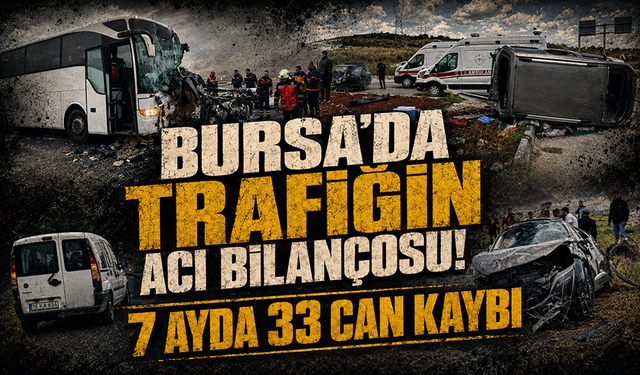 Bursa'da kazalar can aldı! 7 aylık bilanço açıklandı...