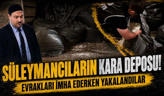 'Süleymancılar' lideri Alihan Kuriş soruşturmasında imha edilmek için parçalanan evraka el konuldu
