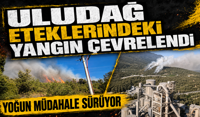 Bursa'daki alevlere havadan müdahale güçlendirildi