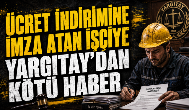 Maaşının düşürülmesine razı oldu, sonra işvereni dava etti