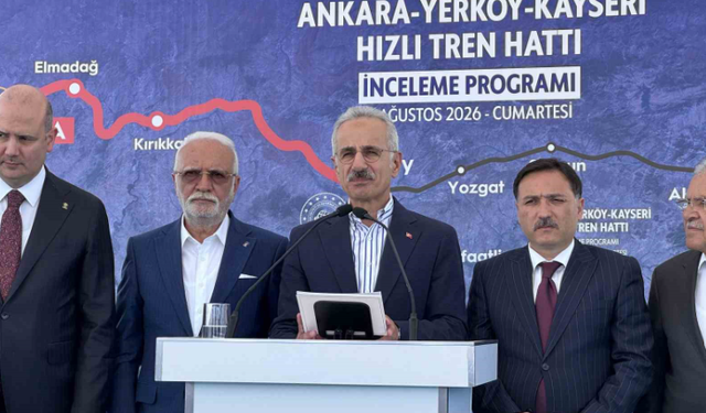 Bakan Uraloğlu: "Yerköy - Kayseri Yüksek Hızlı Tren Projesi’nde işin yarısını tamamladık"