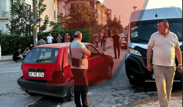 İnegöl'de feci kaza araç kamerasında! Felaket anları