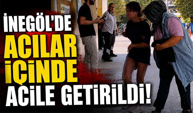 Bursa İnegöl'de genç kızın üzerine kaynar çay döküldü