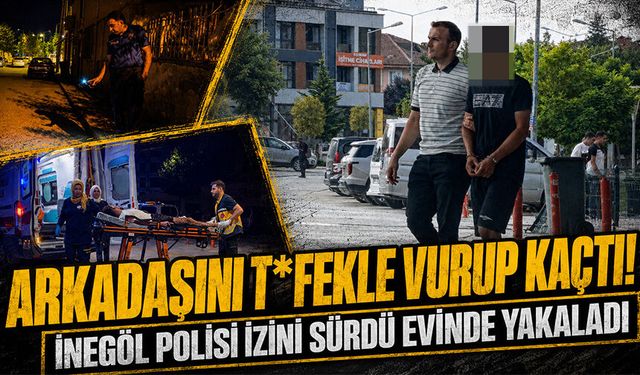 Arkadaşını T*fekle Vurup Kaçtı! İnegöl Polisi İzini Sürdü, Evinde Yakaladı