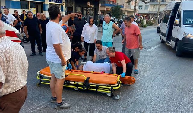 Bursa'da feci kaza: Motosiklet yayaları böyle biçti!