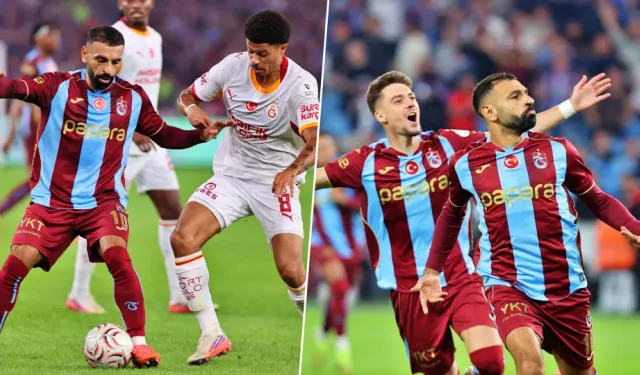 Dev derbiye Mohamed Salah resitali: Trabzonspor, Akyazı'da Galatasaray'ı ezdi geçti!