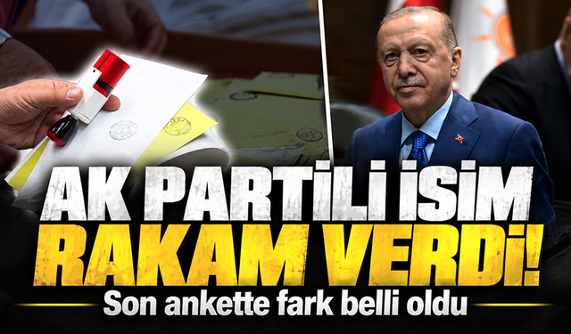Cumhurbaşkanı Erdoğan'ın masasındaki son anket! AK Partili isim açıkladı