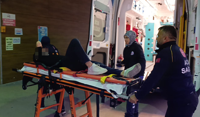 Bursa İnegöl’de korkutan kaza! Motosiklet sürücüsü yola savruldu
