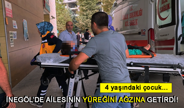 İnegöl'de ailesinin yüreğini ağzına getirdi! 4 yaşındaki çocuk...
