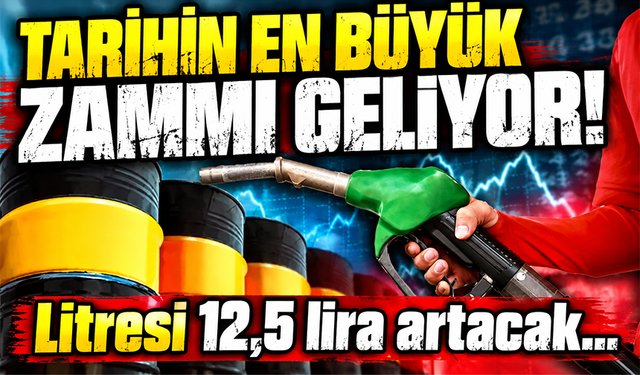 Benzine 12,48 TL zam geliyor!