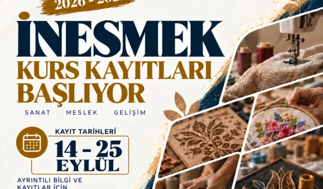 İnegöl Belediyesi’nin Kültür Sanat kurs kayıtları 14 Eylül’de başlıyor!