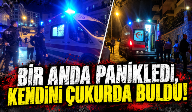 Bursa Mudanya'da köpeğin havlamasıyla kaçarken çukura düşüp yaralandı