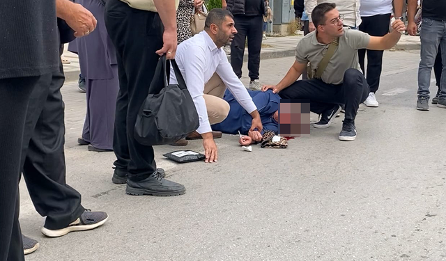 Bursa İnegöl'de halk otobüsü kadına çarptı!