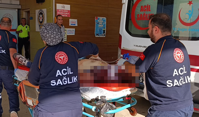 Bursa İnegöl’de mobilya fabrikasında işçi makineye sıkıştı