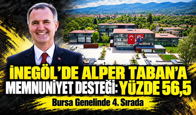 İnegöl’de Alper Taban’a memnuniyet desteği: Yüzde 56,5 | Bursa genelinde 4. sırada