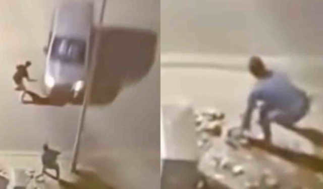 Ağabeyine çarptıktan sonra aracıyla çukura uçan sürücü tutuklandı