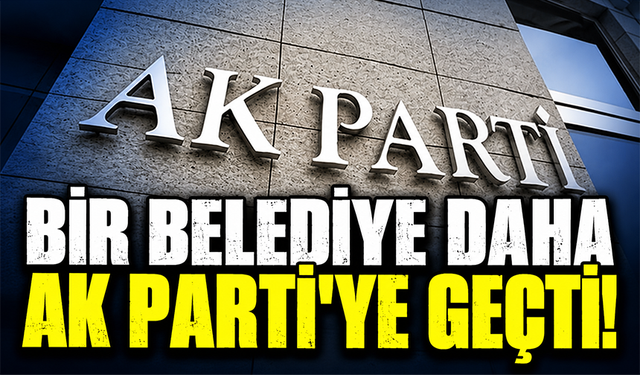 Adalar Belediyesi AK Parti'ye geçti